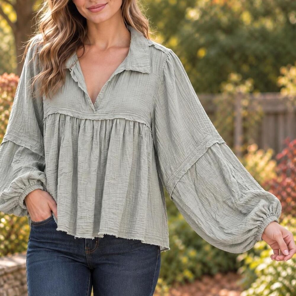 Unbranded Women's Green and Blue Blouse